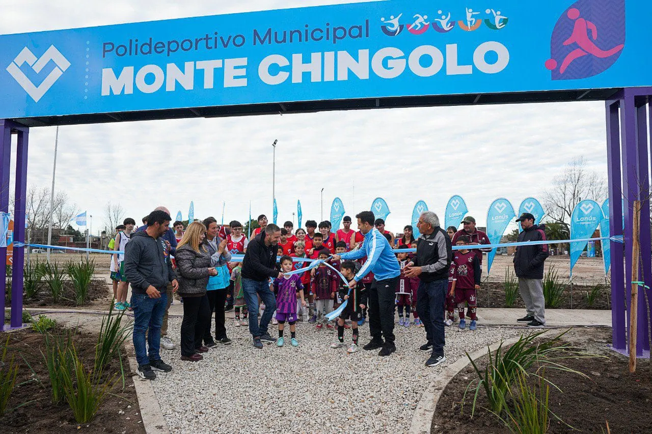 Lanús: inauguraron el nuevo Polideportivo Municipal de Monte Chingolo