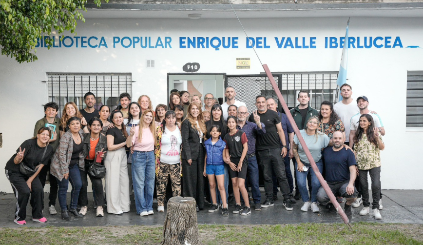 Avellaneda: Magdalena Sierra inauguró obras en la Biblioteca Iberlucea y el Club Honor y Patria