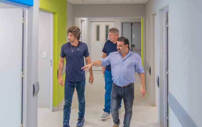 San Fernando: Andreotti recorrió la etapa final del nuevo sector de internación pediátrica del Hospital Cordero