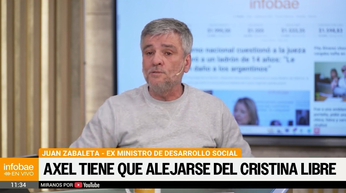 Zabaleta descontrolado: «Axel tiene que desprenderse de los que piden Cristina Libre»